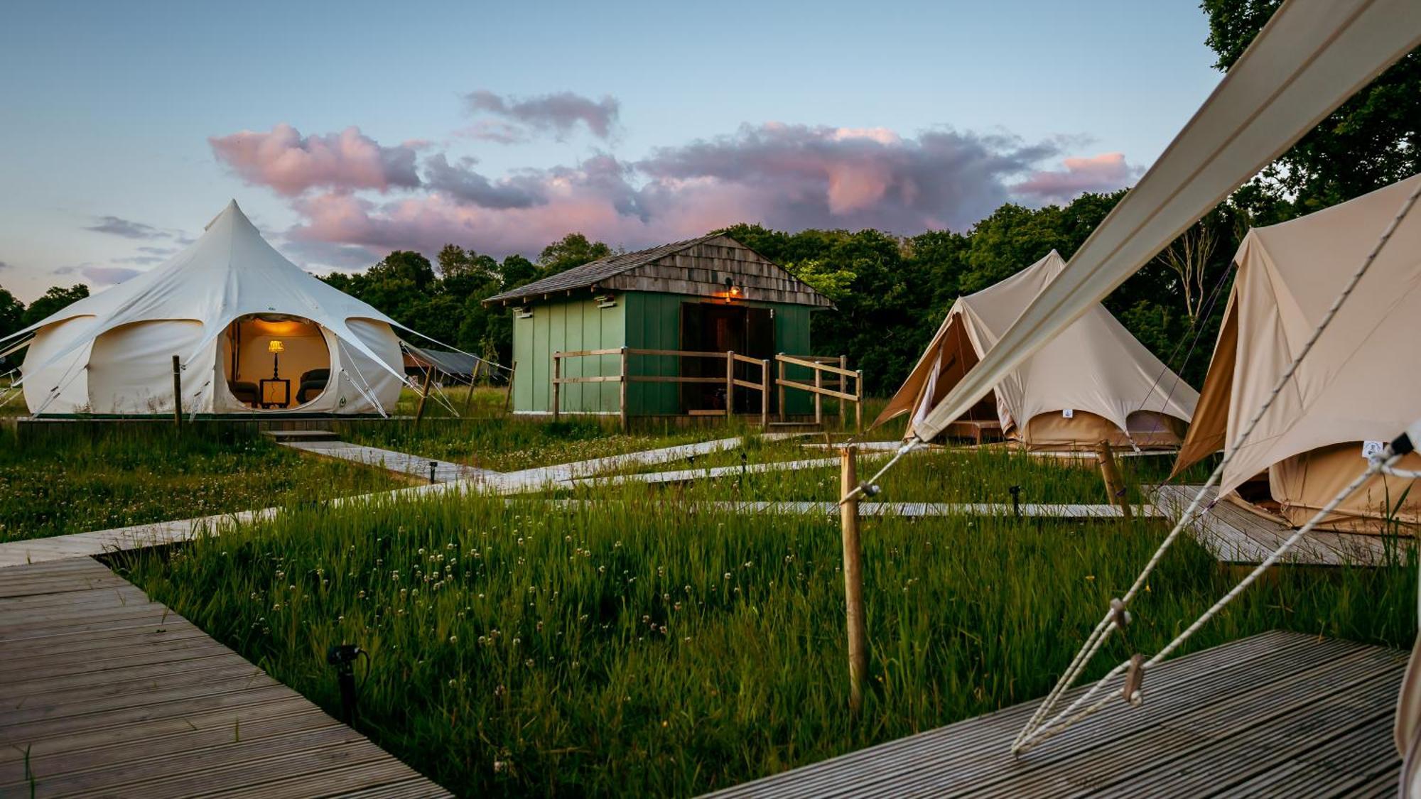 Luxury Glamping Retreat In Battle Exterior foto